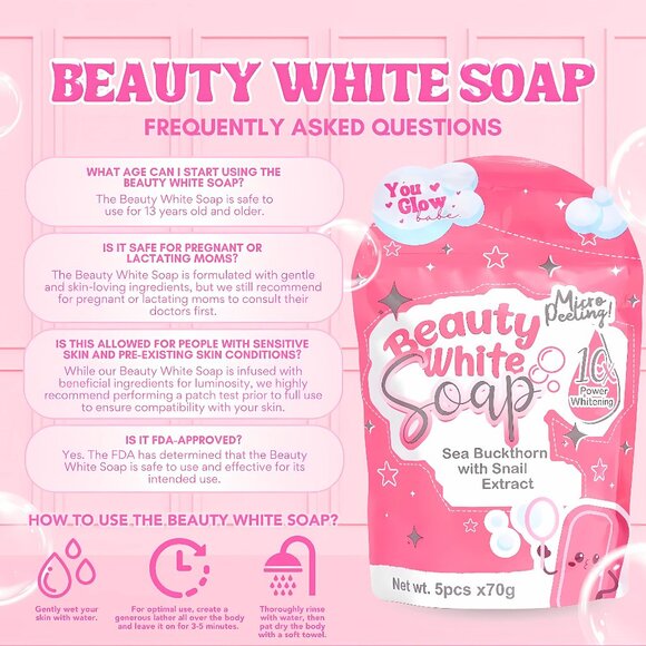 Beauty Whitening Soap by You Glow Babe (2 PACK BUNDLE) - Picture 3 of 4